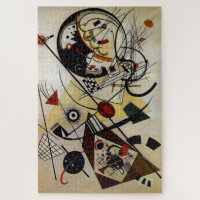 Ligne ininterrompue Kandinsky Transverse Abstraite