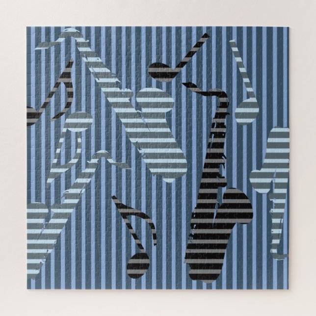 Puzzle Lignes de saxophone (Vertical)