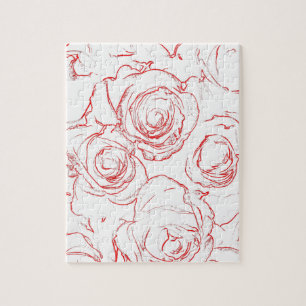 Puzzle Lignes directrices de Red Roses
