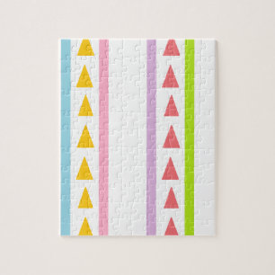 Puzzle Lignes et triangles motif