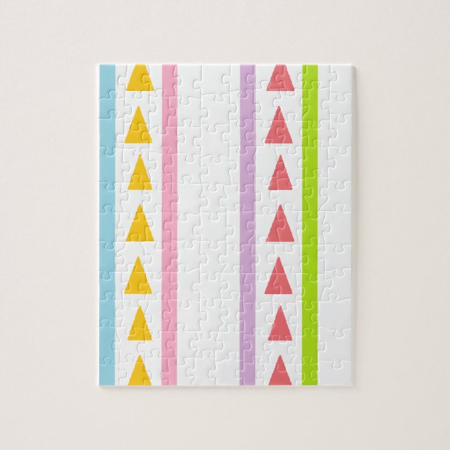 Puzzle Lignes et triangles motif (Vertical)