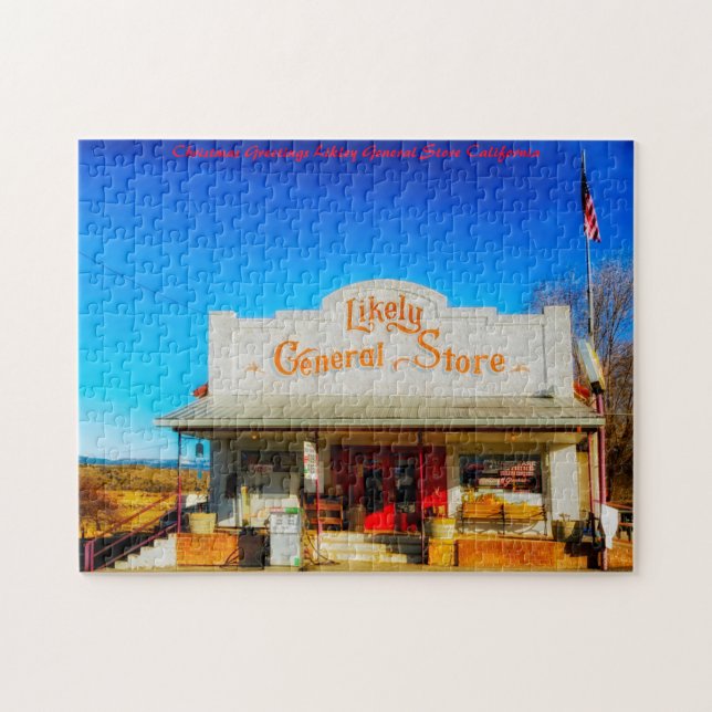Puzzle Likley General Store Californie.Salutation de Noël (Horizontal)