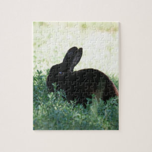 Puzzle Lil Black Bunny