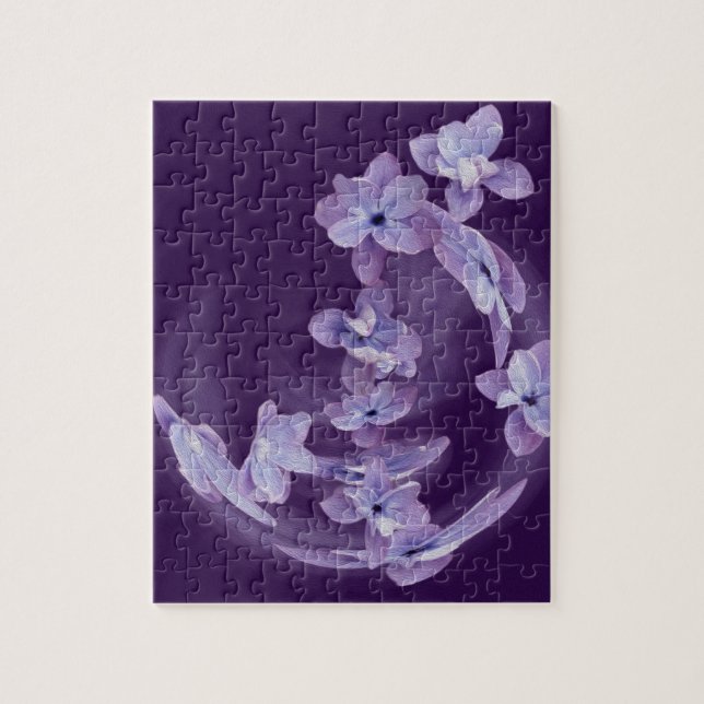 Puzzle Lilac en cercle (Vertical)
