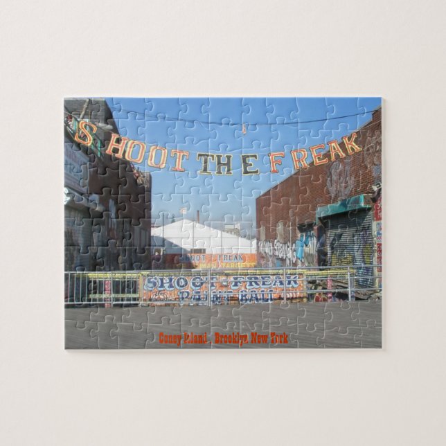 Puzzle L'île Coney tire sur le casse-tête de l'île Freak (Horizontal)