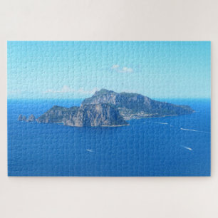 Puzzle L'île de Capri, Italie entourée par la mer d'Itali