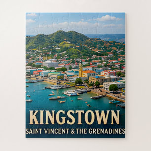 Puzzle L'île de Kingstown, port et beauté des Caraïbes