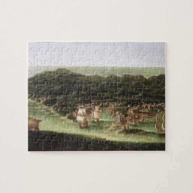 Puzzle L'île des Barbade, c.1694 (huile sur la toile) (Horizontal)