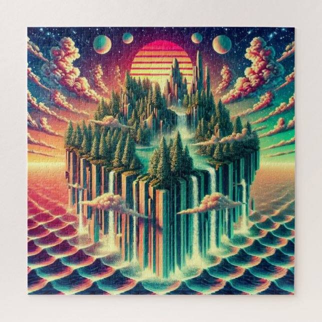 Puzzle L'île du rêve : un voyage métaphorique (Vertical)