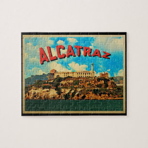 Puzzle L'île vintage d'Alcatraz