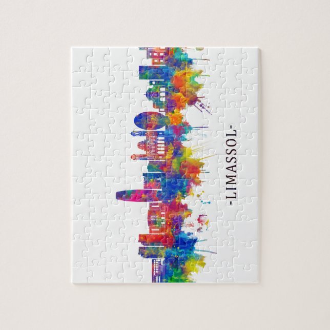 Puzzle Limassol Chypre Skyline (Vertical)