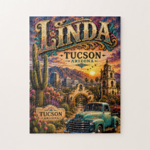 Puzzle Linda Tucson Arizona Personnalisé Sud-Ouest 