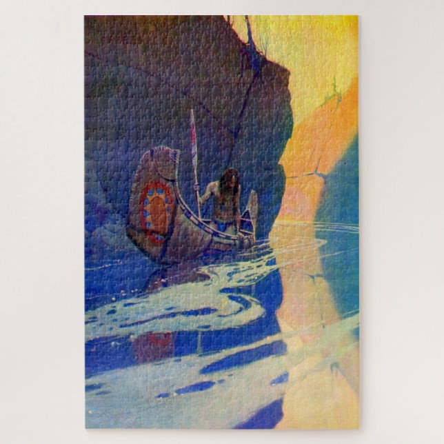 Puzzle L'Indien Dans Sa Solitude NC Wyeth 1907  (Vertical)