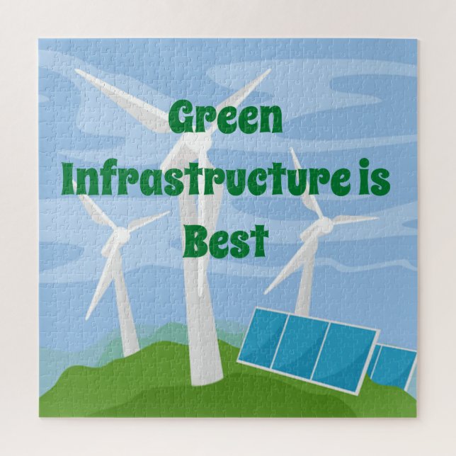 Puzzle L'infrastructure verte est la meilleure (Vertical)