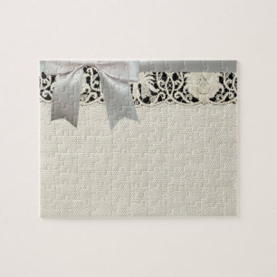 Puzzle Linge de dentelle mariage blanc classique jolie