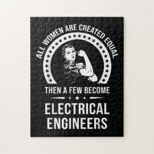 Puzzle L'Ingénieur Électrique Pour Femmes Est Créé Égalem