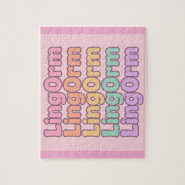 Puzzle Lingorm Kawaii Bubble Letter (Vertical)