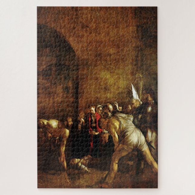 Puzzle L'inhumation de Saint Lucy (1608) par Caravaggio (Vertical)