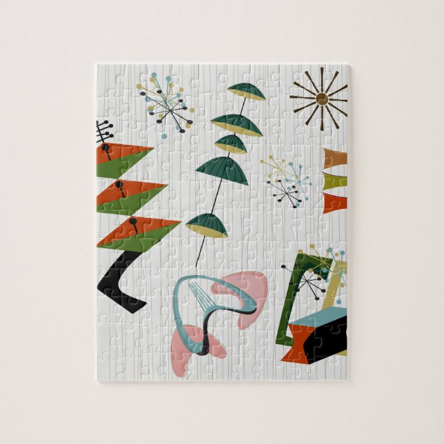 Puzzle L'inspiration atomique de Retro Eames-Era (Vertical)