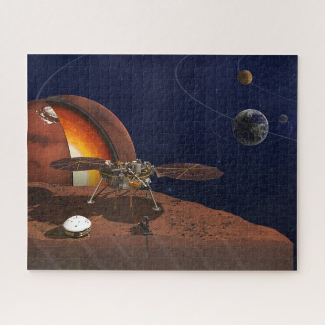 Puzzle L'interprétation de l'artiste de la Lander de visi (Horizontal)