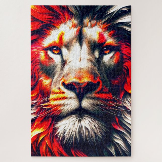Puzzle Lion (Vertical)