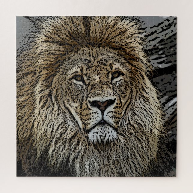 Puzzle Lion 004 par JAMFoto (Vertical)