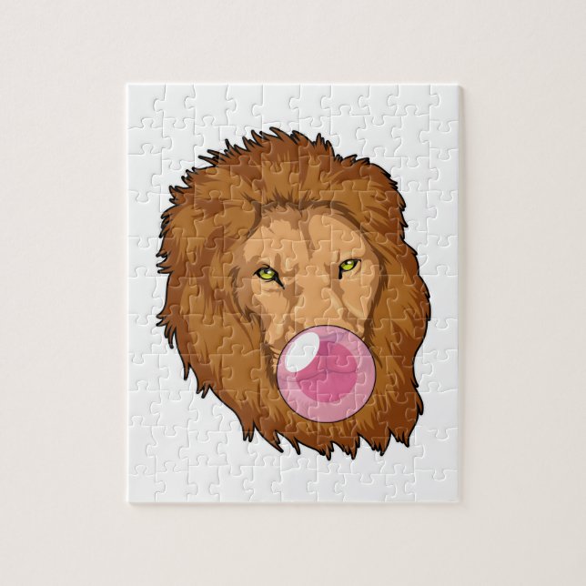 Puzzle Lion avec gomme Bubble (Vertical)