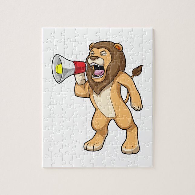 Puzzle Lion avec microphone (Vertical)