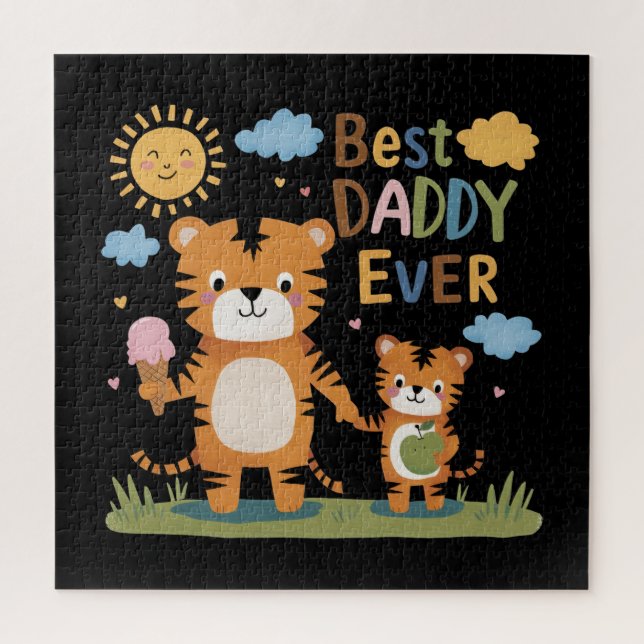 Puzzle Lion Best Daddy Jamais (Vertical)