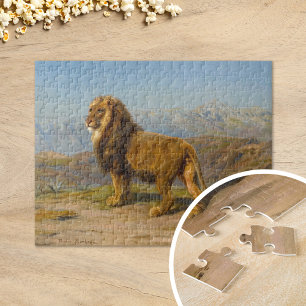 Puzzle Lion dans un paysage montagneux   Rosa Bonheur