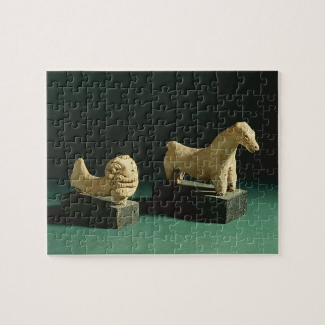 Puzzle Lion de terre cuite et cheval, Mohenjodaro (Horizontal)