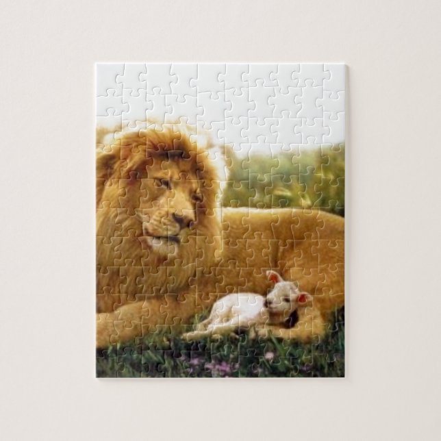 Puzzle Lion et agneau (Vertical)