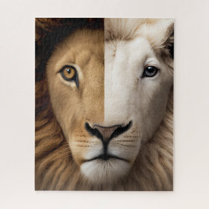 Puzzle Lion et agneau, en Lion, en Agneau