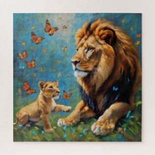 Puzzle Lion Et Cub