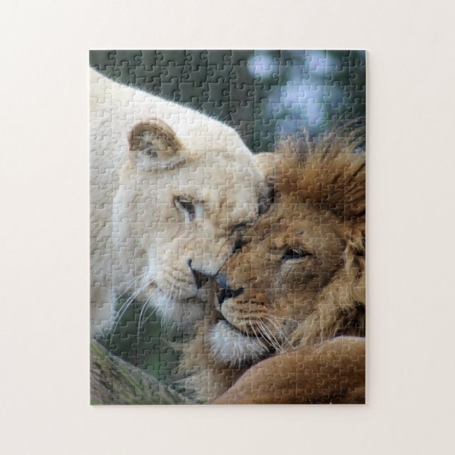 Puzzle Lion et lionne (Vertical)