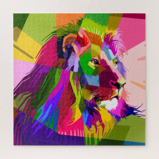 Puzzle Lion mosaïque