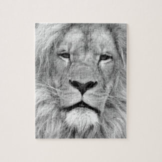 Puzzle Lion noir et blanc - Animaux