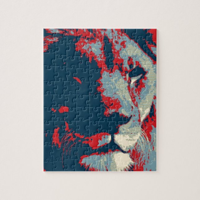 Puzzle Lion Pop Art (Vertical)