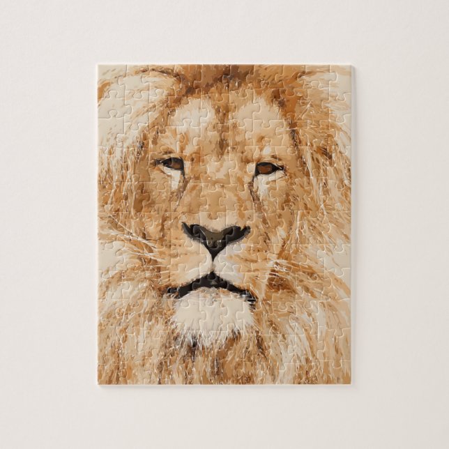 PUZZLE LION PORTRAIT (Vertical)