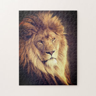 Puzzle Lion Portrait Photographie