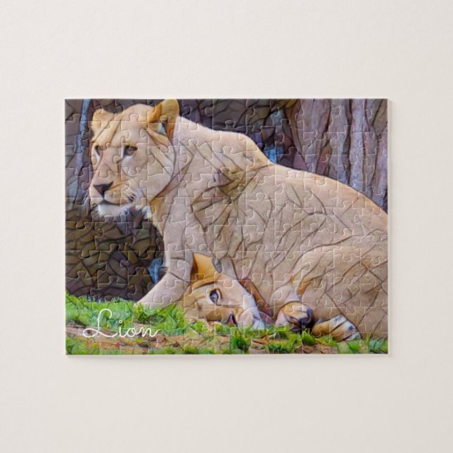 Puzzle Lion [Puzzle : 110 pièces] (Horizontal)
