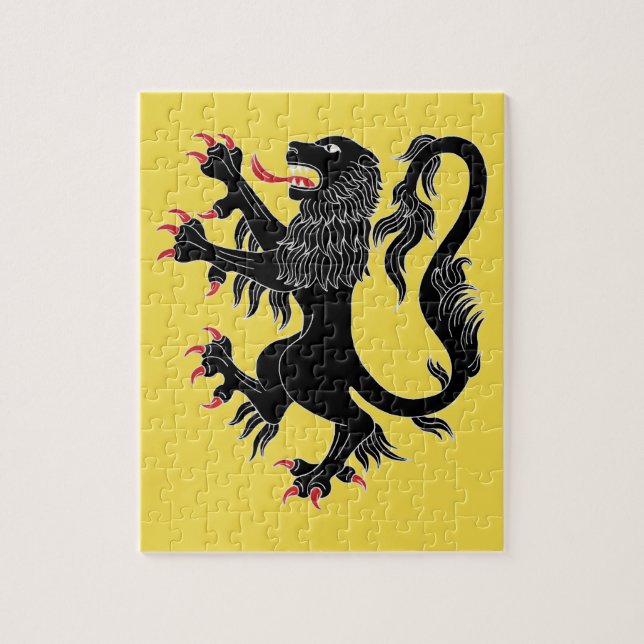 Puzzle Lion Rampant Sable (Vertical)