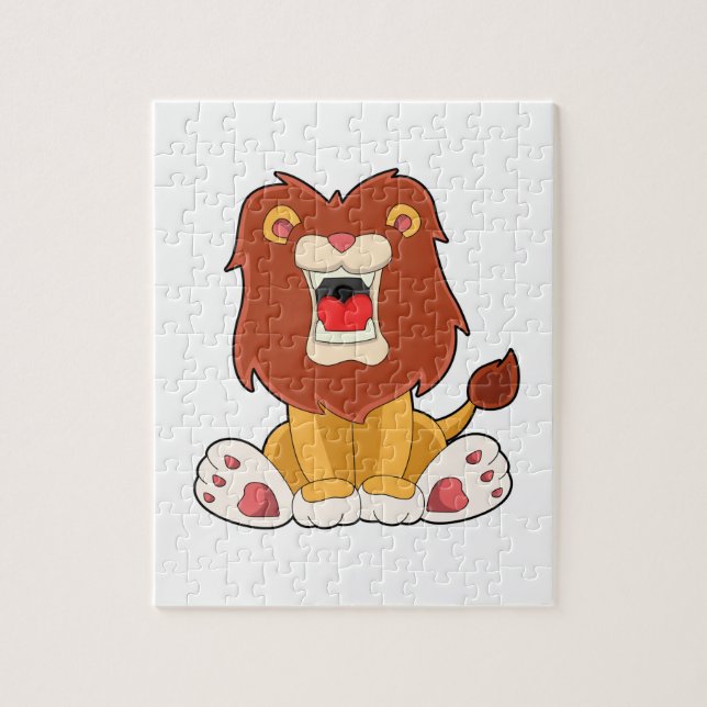 Puzzle lion rugissant (Vertical)