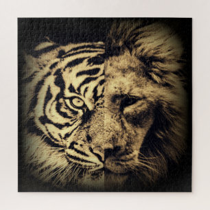 Puzzle Lion Tiger 2in1