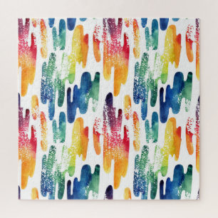 Puzzle Liquide : Aquarelle Abstraite moderne.