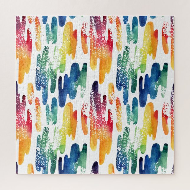 Puzzle Liquide : Aquarelle Abstraite moderne. (Vertical)