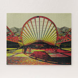 Puzzle Lisbonne cadeau Portugal, gare du parc des Nations