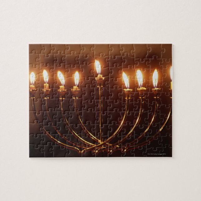 Puzzle Lit menorah, Israël (Horizontal)