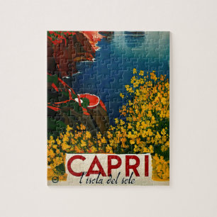 Puzzle L'Italie Vintage Capri L'Isola del Sole