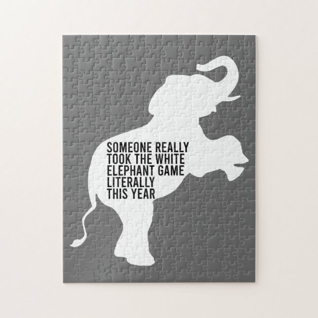 Puzzle Littéralement le plus drôle des cadeaux d'éléphant (Vertical)